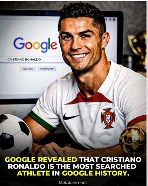 Ronaldo chiễm chệ top 1 khi là cầu thủ được tìm kiếm số 1 trên công cụ tìm kiếm toàn cầu Google