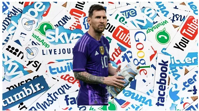 Messi chỉ xếp sau Ronaldo về các công cụ tìm kiếm tên anh trên các nền tảng mạng xã hội
