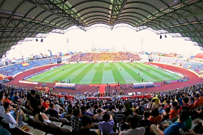 Kiến trúc hiện đại của khán đài A sân Thiên Trường trong ngày khánh thành dịp SEA Games 22.